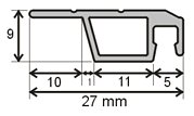 řez profilem ISSO OE 19x8